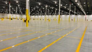 Peachtree Corners GA warehouse floor striping 